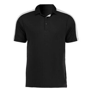 Augusta Sportswear - Men's Two-Tone Vital Polo - 5028 - Black & White - 4XL
